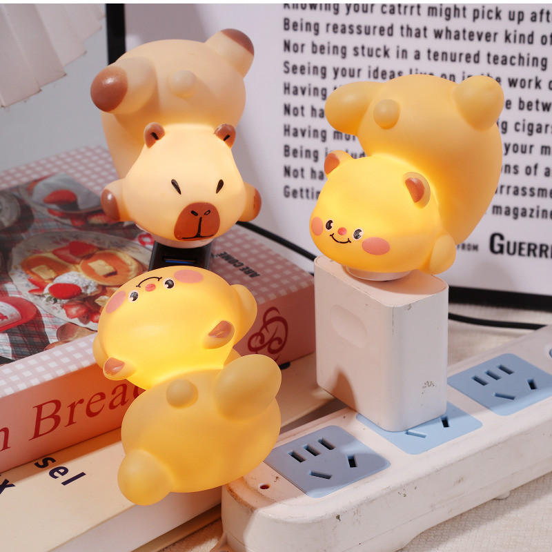 Capybara Butter Bear Night Light Bedside Sleeping Light Children