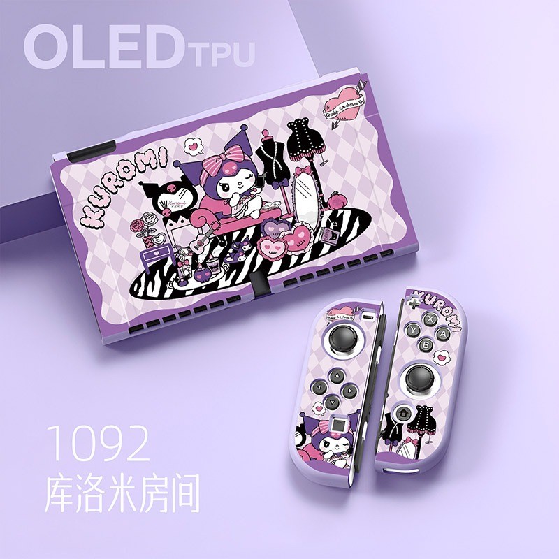 Nintendo Switch OLED Protective Shell OLED Soft Shell TPU Joycon Split ...