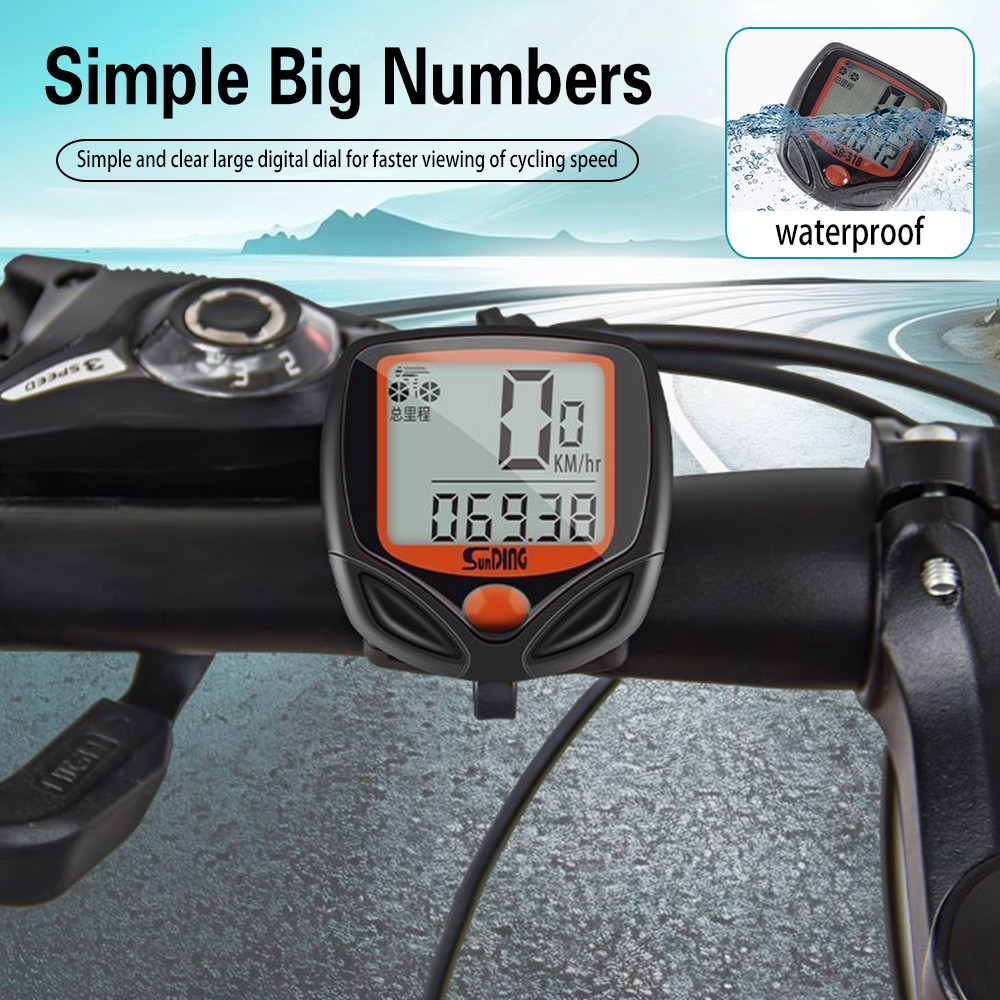 Bicycle Code Table USB Charging Wireless Waterproof Bicycle Pulse Speed ...