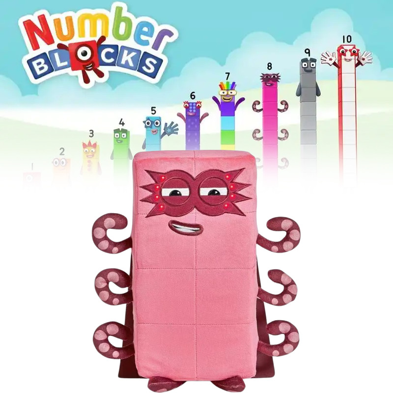 Stuffed Hand2mind Numberblocks Animal Plush Doll For Playtime Childrens ...