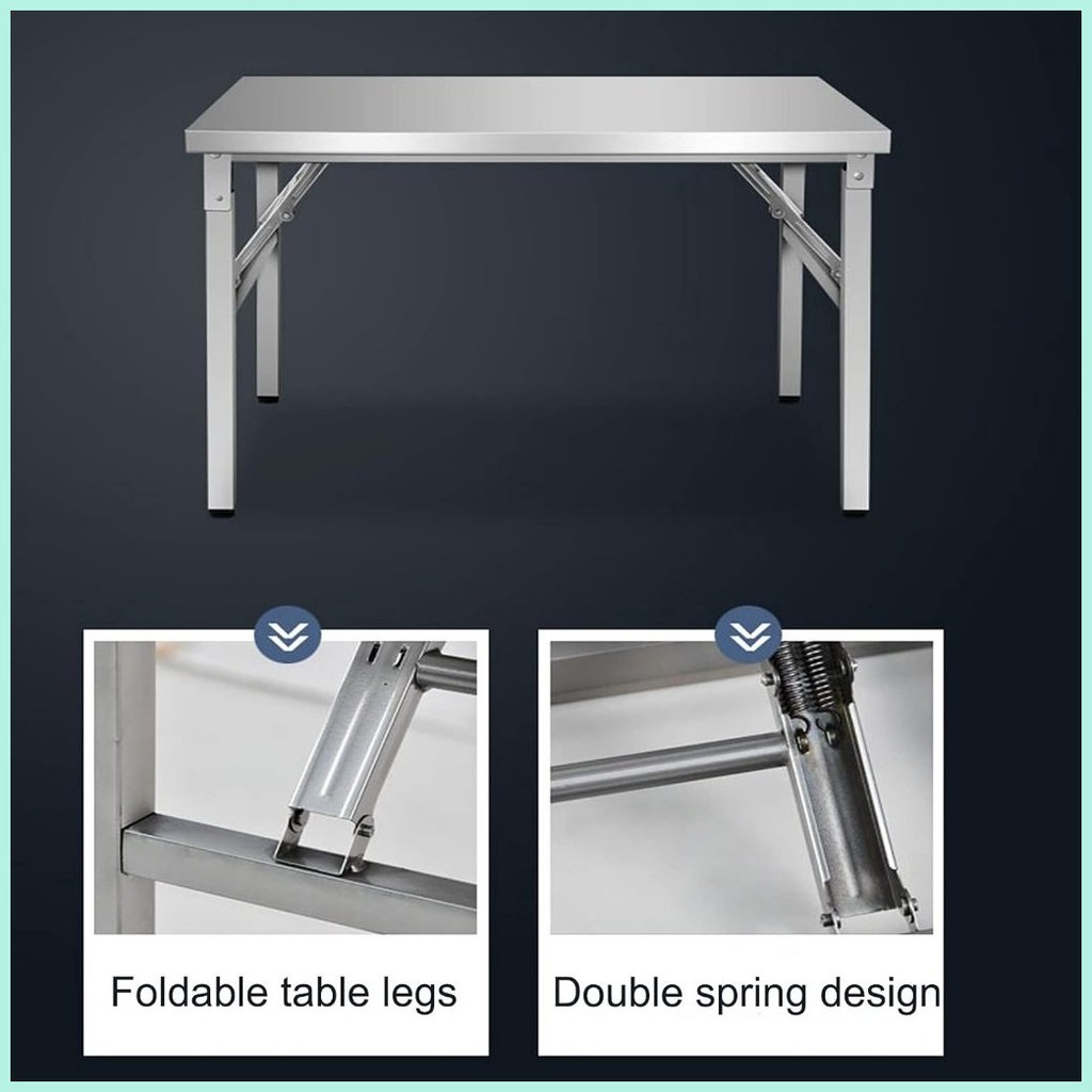 Multifunction Stainless Steel Foldable Table with various sizes Dining ...