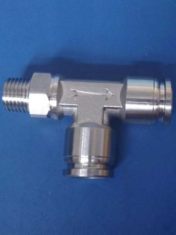 Stainless steel 304 side three-way PD gas pipe quick plug 360 rotary ...