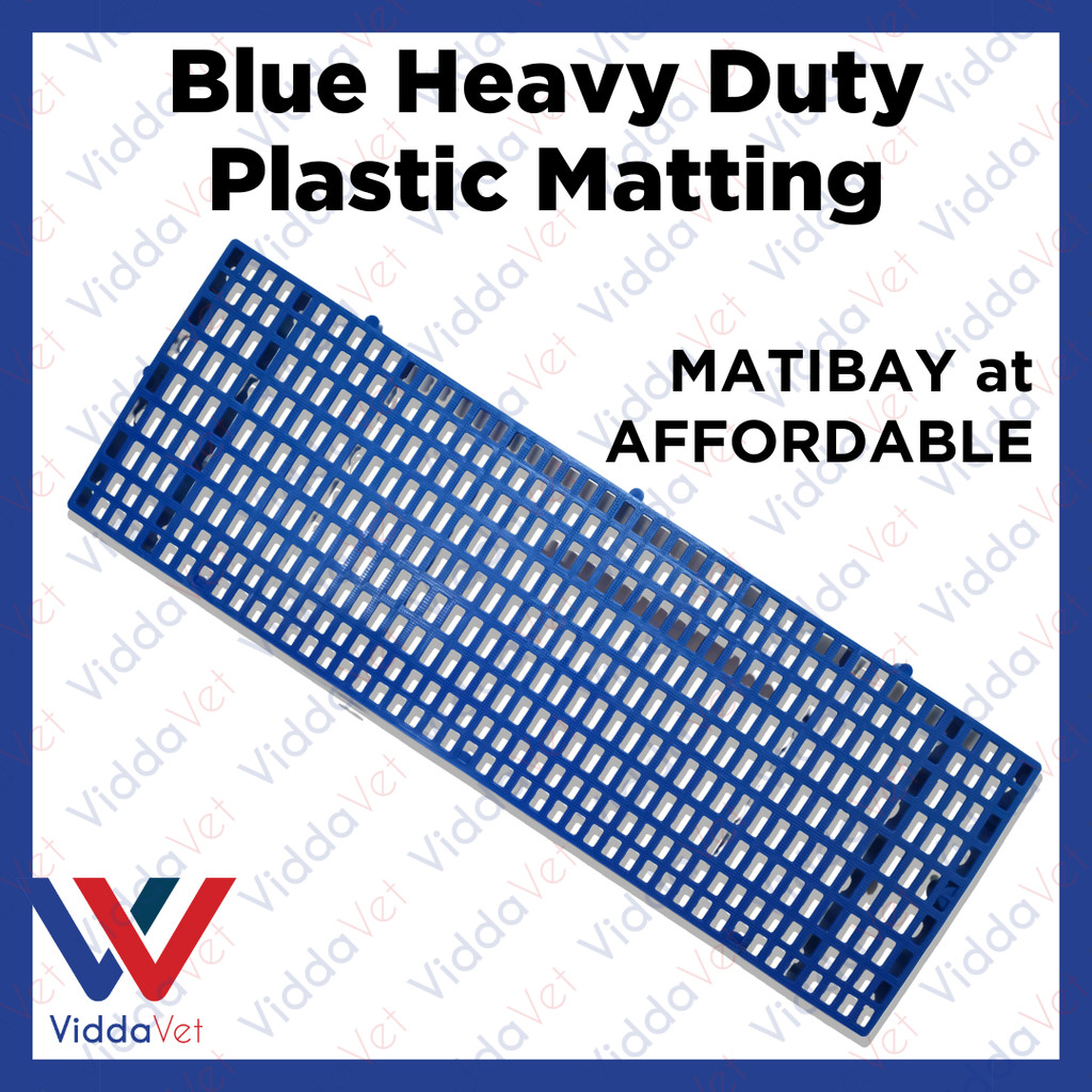 Viddavet 10PCS 1X3 Plastic Mattings Blue AquaGuard 1x3 Blue Plastic ...