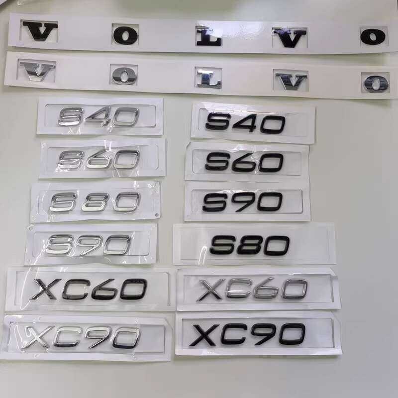 Volvo XC90 XC60 V40 V60 S60L Rear Car VOO Logo T4 T5 T6 AWD Letter Tail ...