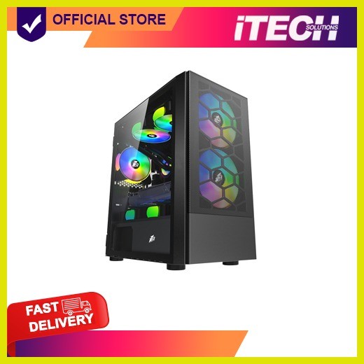 1STPLAYER FIREBASE X4-M MID-TOWER GAMING CASE W/ MESH-FRONT/TG-SIDE/ M ...