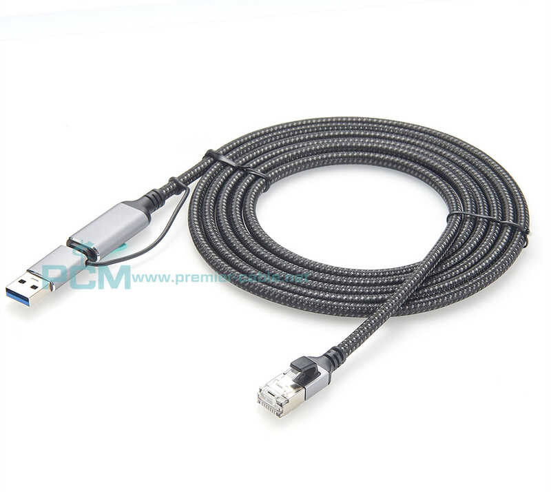Sa 2 1 USB C Sa Ethernet Cat6 Cable Converter USB 3.0 Sa Rj45 ...