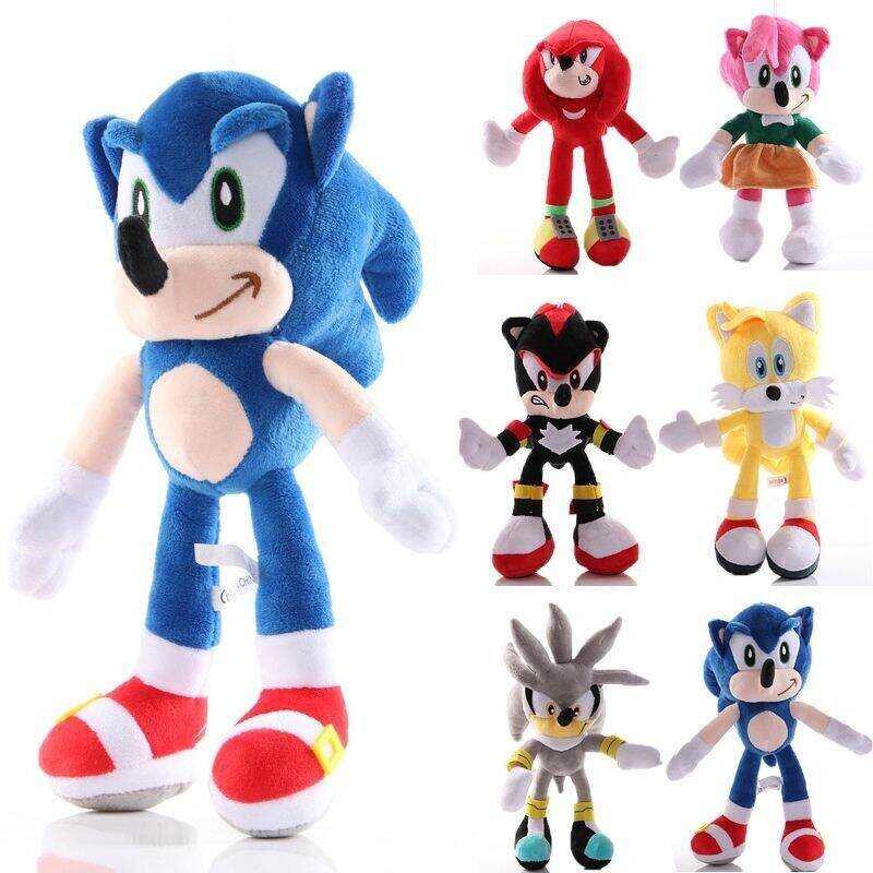 LY 45Cm Sonic Ang Hedgehog Shadow Amy Rose Knuckle Tail Plush Toon Soft ...