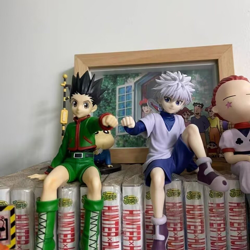 Lot De 2 Figurines Killua Et Gon – Hunter X Hunter – 12 Cm En PVC, Décoration De Bureau, Cadeau Fan Anime