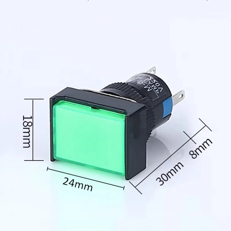 1pc Push Button Switches 5V 12-24V 220V Momentary LED Illuminated ...