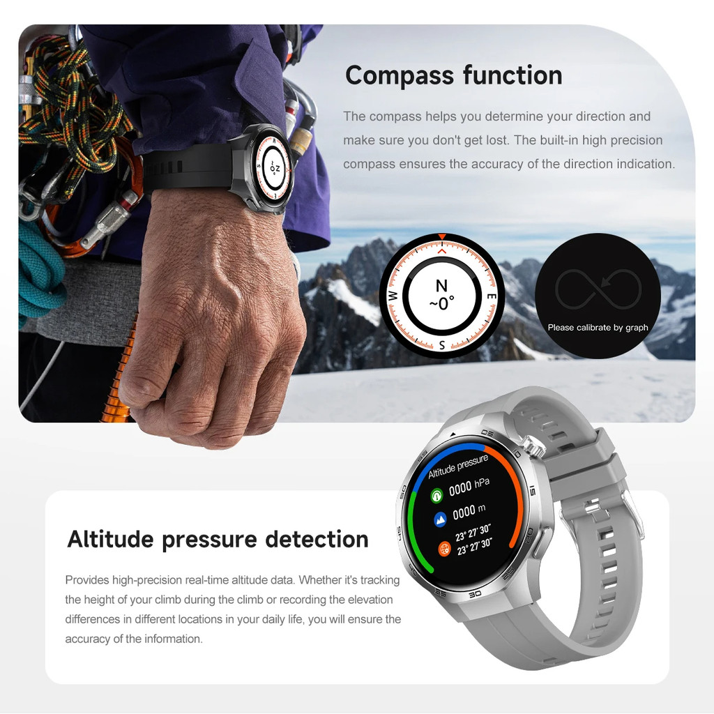 2026 New GT 5 Pro Sports Smart Watch Men Women GPS Track Compass ...