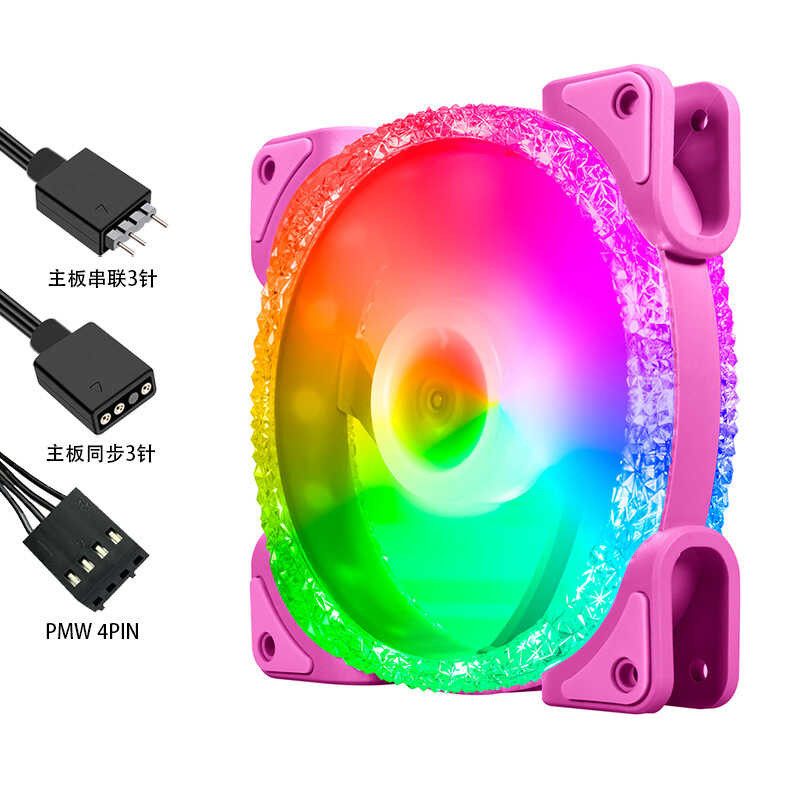Diamond Ice Desktop Computer Case Fan ARGB Internal And External ...