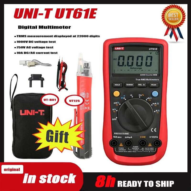 E Original Uni-T Ut61e Digital Multimeter True RMS Peak Meter PC ...