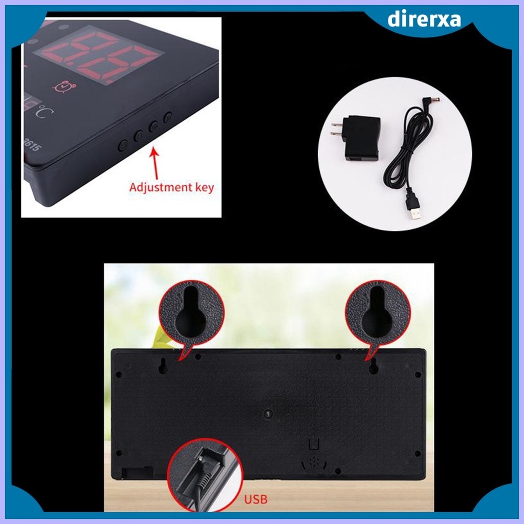 Large Screen Hall Clock 12H 24H Display Clock Digital Clock, LED ...