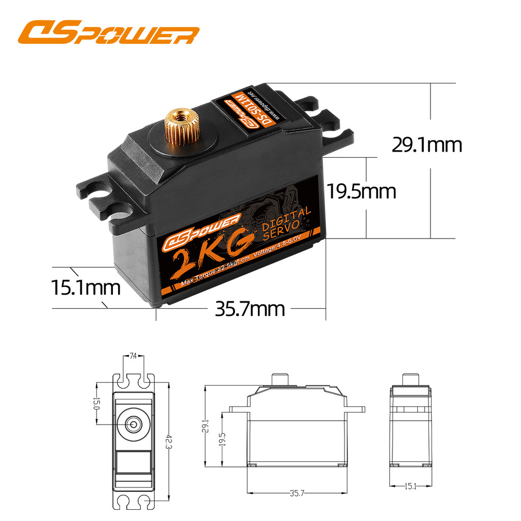 Dspower Kg Core Motor Servo Waterproof Digital Servos For Mn S Mn