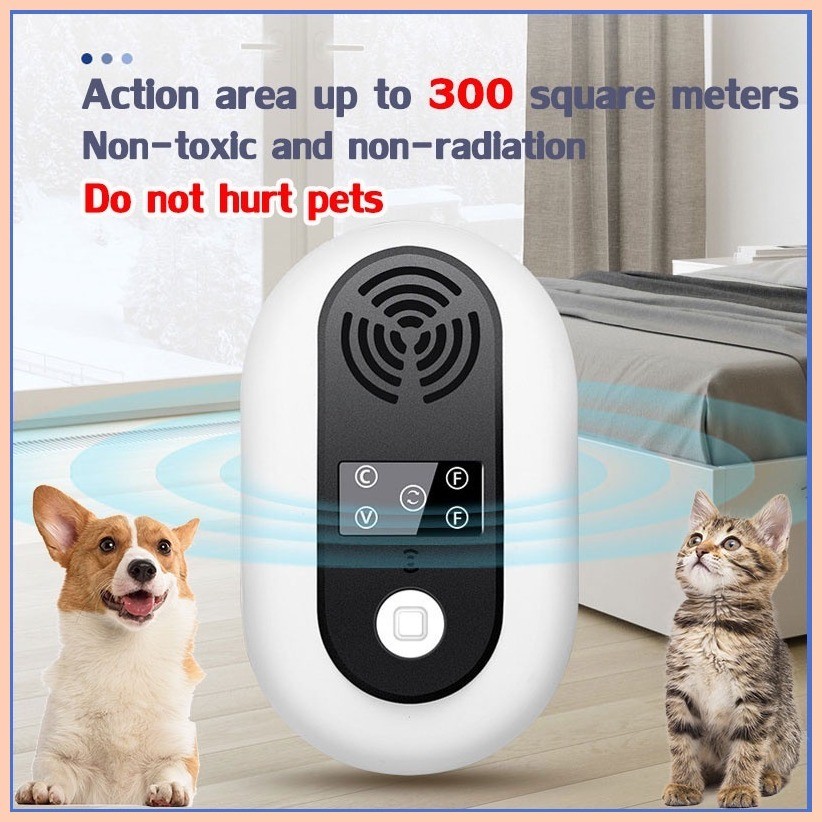 ♀ 10years without mice！Ultrasonic Pest Repeller Sound waves to repel ...