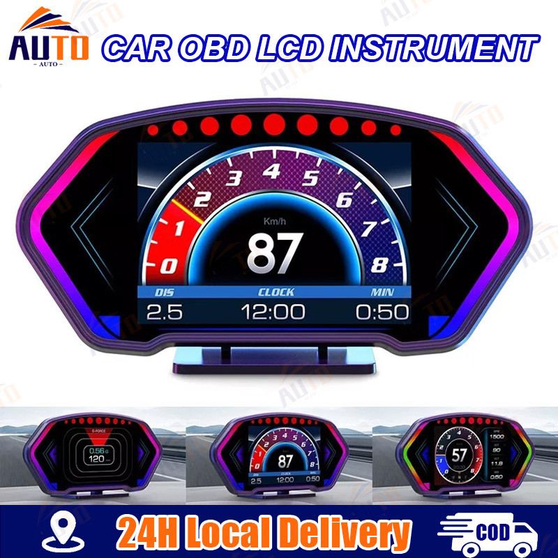 P3 PRO+ OBD2+ GPS Speedometer Gauge Car OBD HUD Head Up Display Digital ...