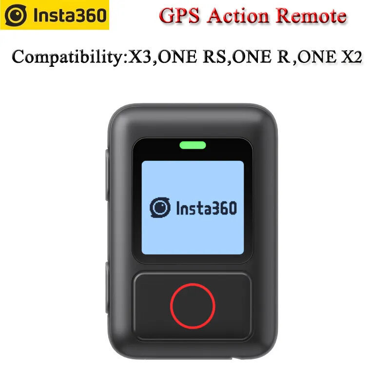 Mando Bluetooth Con GPS Para Insta360 X3 / One X2 / RS/R – Control Remoto Impermeable De 5m Con Correa Y Soporte Universal