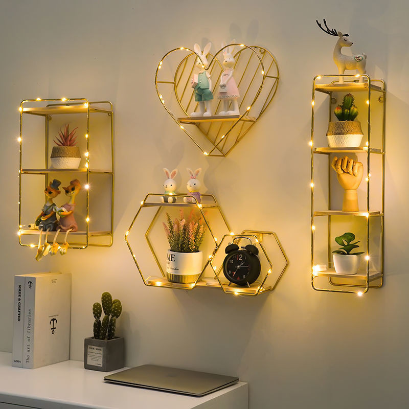 Set wall rack No punching, living room home wall decoration rack, room ...
