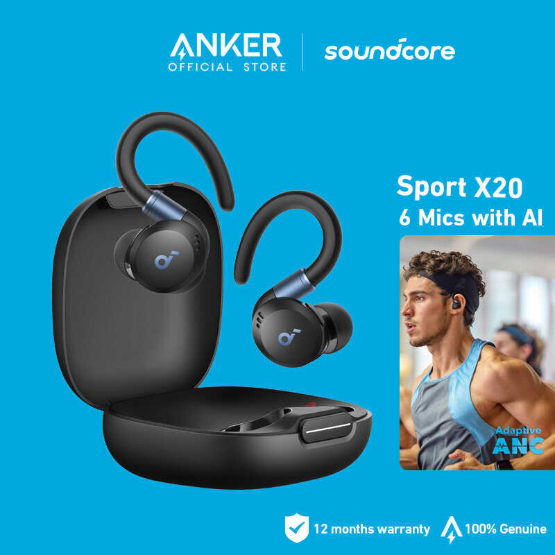 Soundcore By Anker X True Wireless Workout Noise Cancelg Deep Bass Ip Waterproof Sweatp