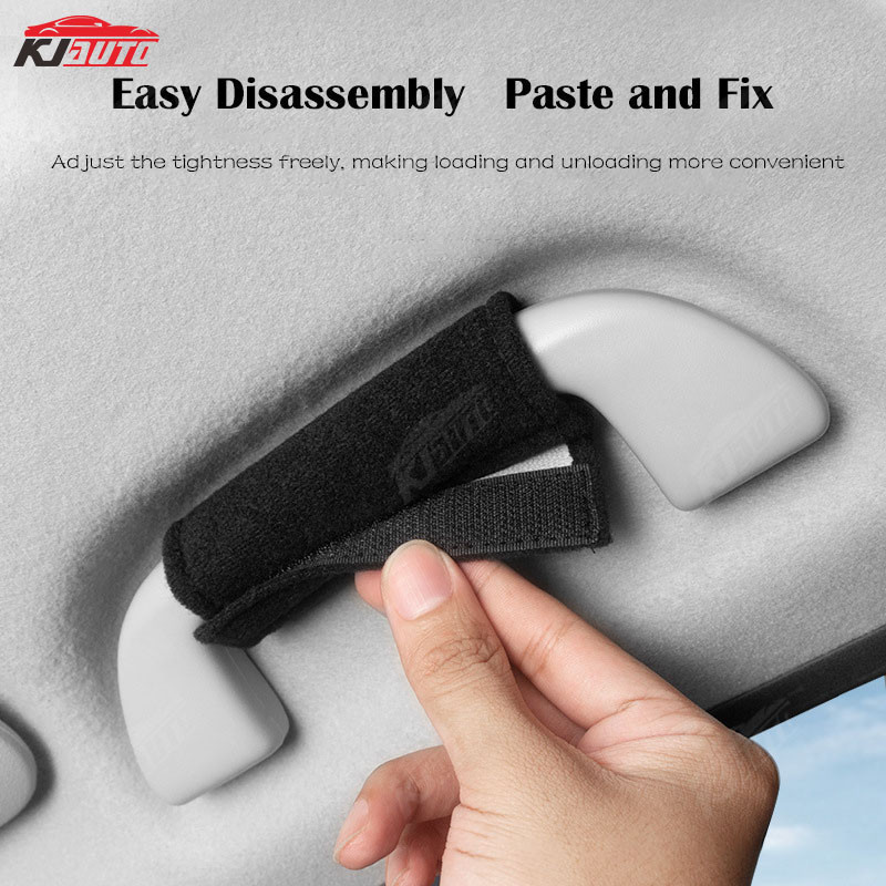 Toyota Suede Car Roof Handle Protective Cover Door Handle Leather ...