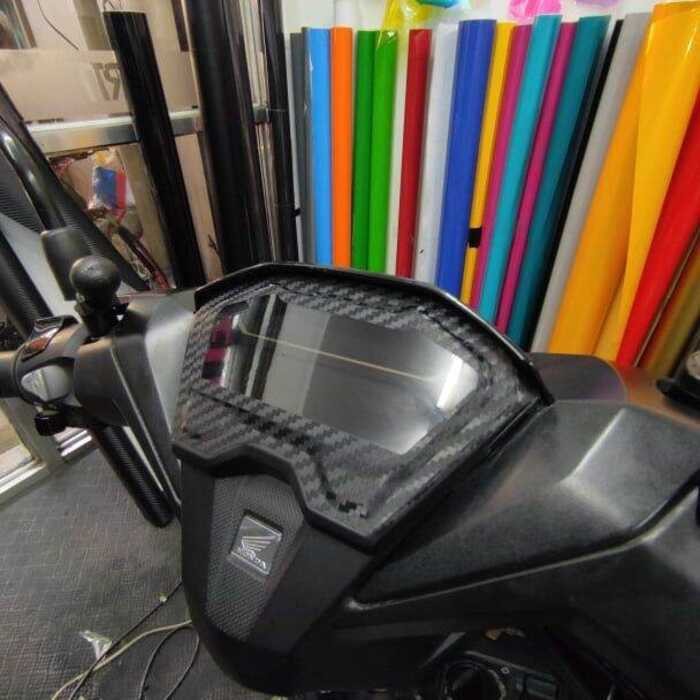 SK Panel Gauge Protector Para Sa Honda Click 125/150-3D Carbon Fiber ...