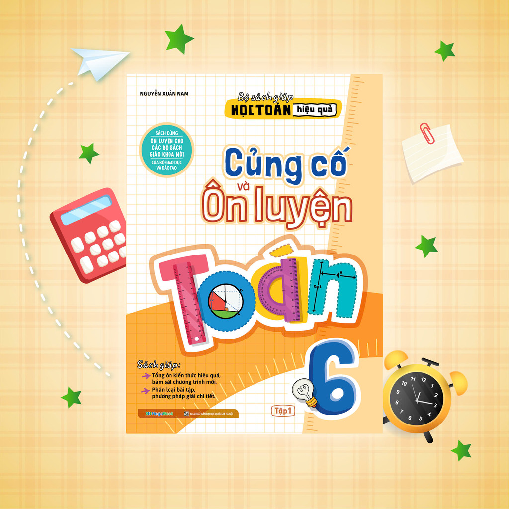 Combo book to consolidate and review Math for grade 6 (2 Volumes ...