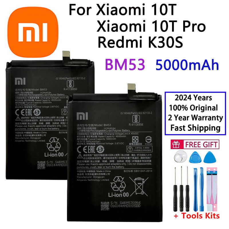 2024 Years 100% Origina Replacement Battery For Xiaomi Pro Mi 10T ...