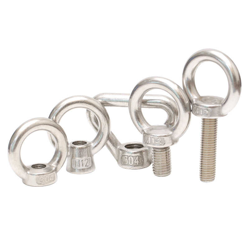 M10 Triangular Lifting Eye Nut – 304 Stainless Steel, Heavy-Duty Ring Nut Bolt For Rigging & Lifting