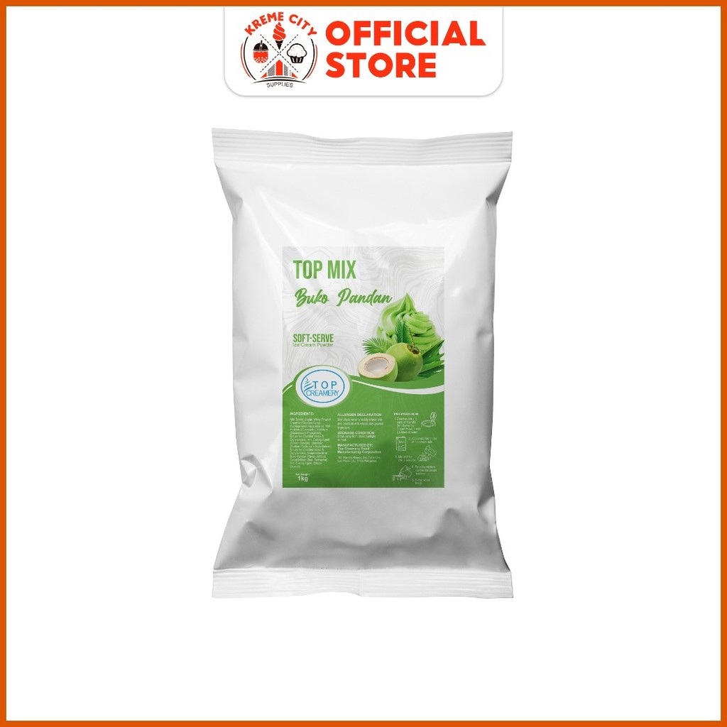 √ TOP Creamery Topmix Buko Pandan Soft Serve Ice Cream Powder Premix ...