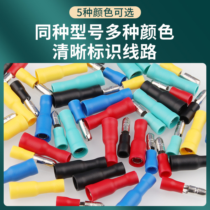 Male and female wire terminals, wire plugs, mating con, pluggable cold ...