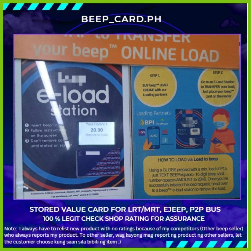 BEEP TRAVEL ACCESSORY NA CARD NA NEED MO W/ FREE LOAD AND VALID UNTIL ...