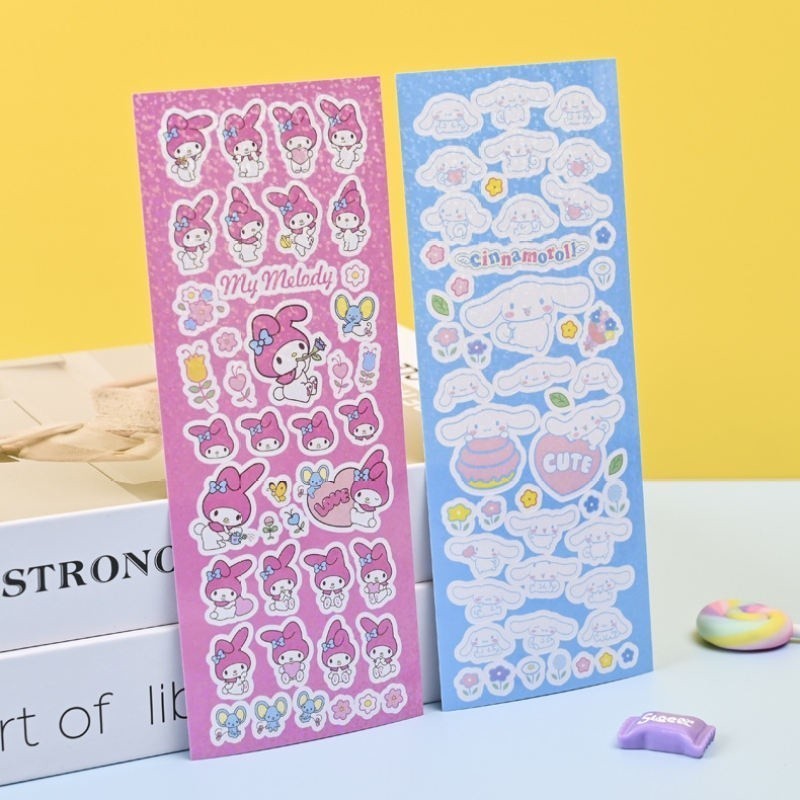 Cartoon Sticker Laser Notebook Sticker Goo Card Sticker DIY Material ...