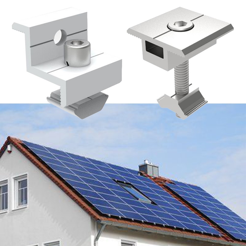 Solar Module Holder End Medium Clamp 3035MM Kit Solar Panel Bracket