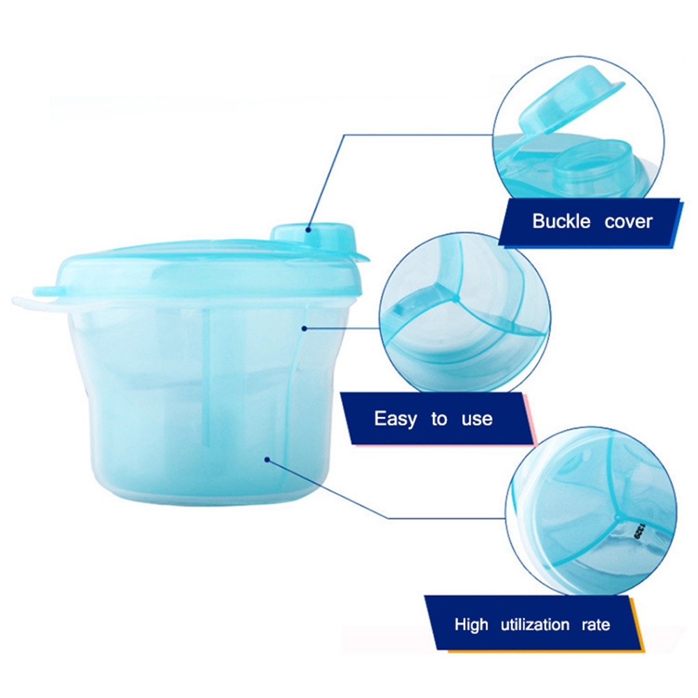 3 Grid Divided Baby Milk Powder Formula Dispenser Portable BPA Free ...