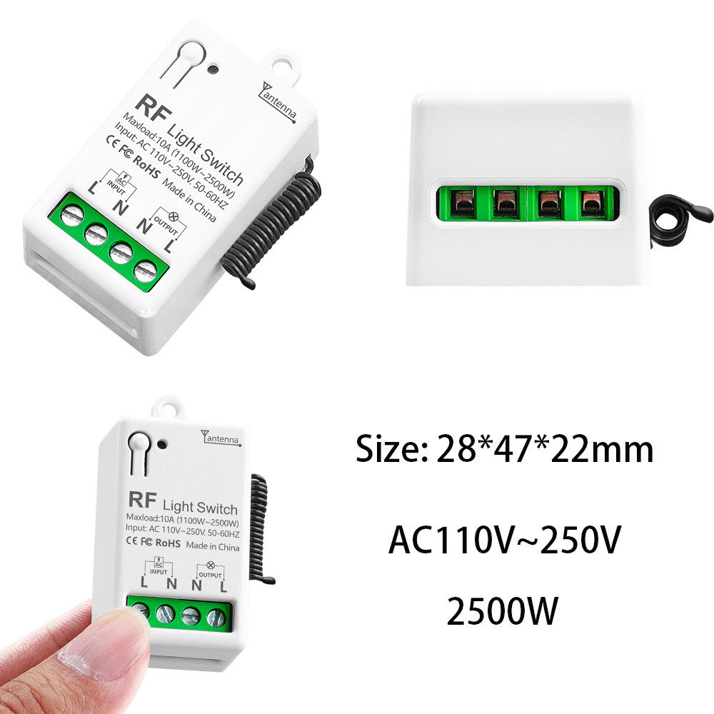 Wireless Smart Light Switch 433Mhz Wall Panel Remote Control ...