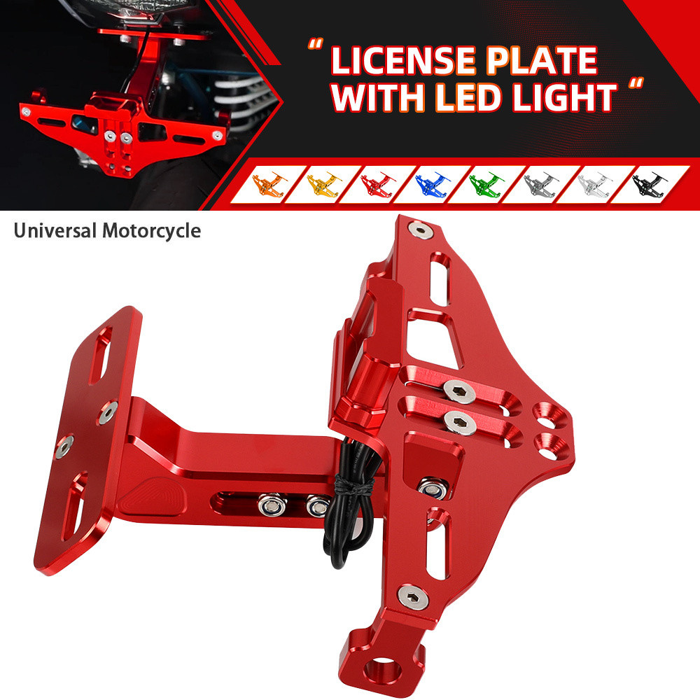 Rétroviseurs Moto Universels - Pour Honda MSX125 Grom 2013-2022, Filetage 8mm Ou 10mm (rouge)
