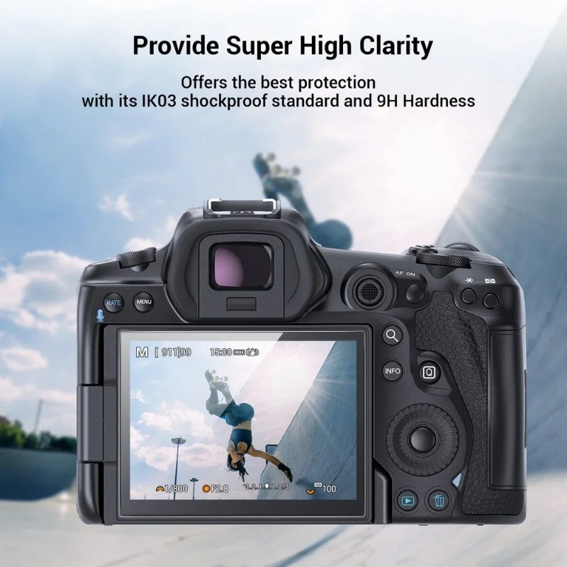 2PCS Tempered Glass Screen Protecto for Canon EOS R10 R8 R7 R6 Mark II ...