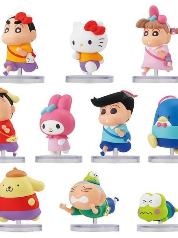 Crayon Shin chan X Sanrio linkage blind box cute desktop figurine toy ...
