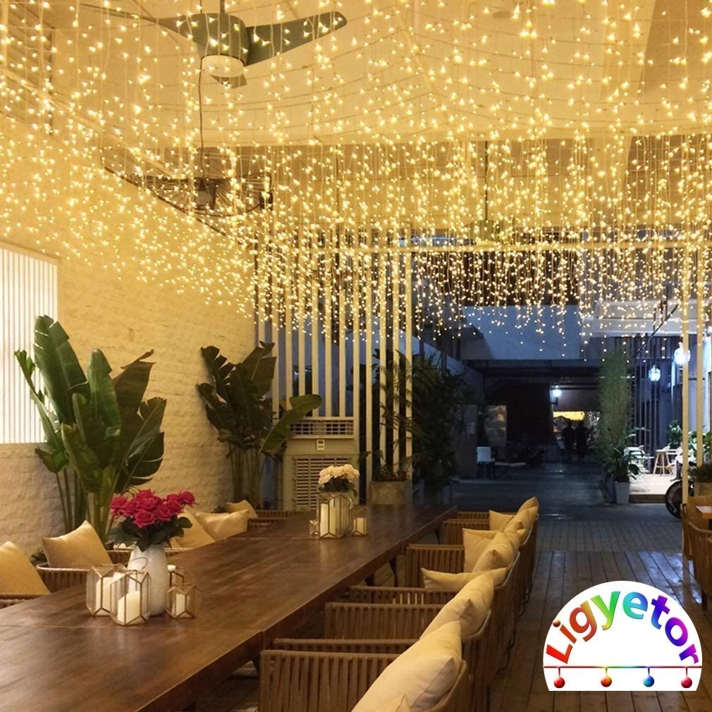 Ligyetor LED Solar Fairy Lights Outdoor Waterproof Christmas String ...