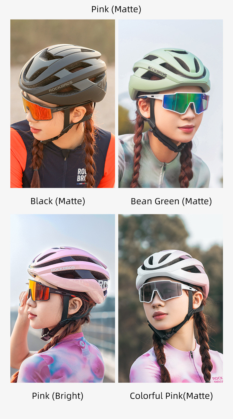 ROCKBROS Ultralight Cycling Helmet Streamline Aero Integrally-Molded ...