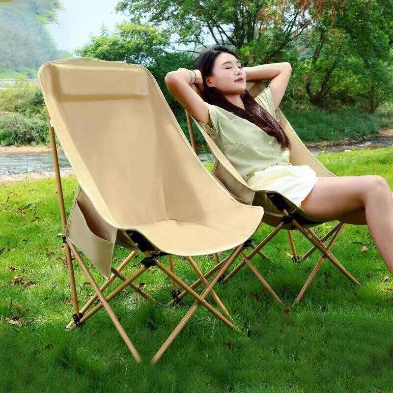 (Buy 1 Get Free) PGT Outdoor Camping Portable Folding Moon Chair ...