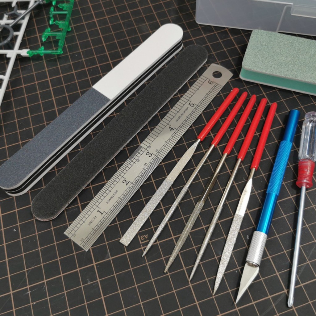 21Pcs Model Tools Kit Flush Pliers Professional Hobby Building Tool Kit ...