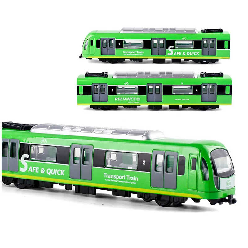 LY Rail Large Simulation Alloy Train Model City Metal Diecast Subway ...