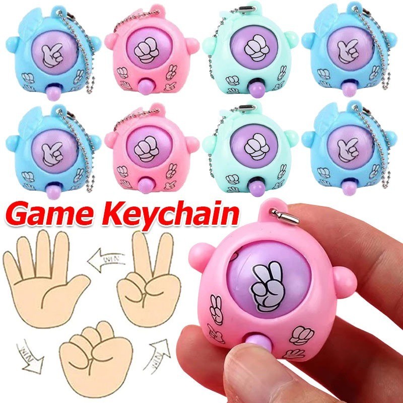 5/10/20Pcs Fun Finger-Guessing Game Keychains for Kids Gifts/Rock-Paper ...