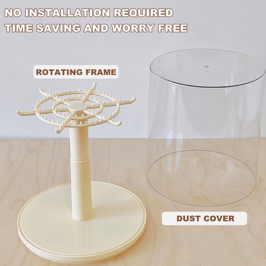 360° Rotate Labubu Transparent Display Case Hanging Organizer Rack ...