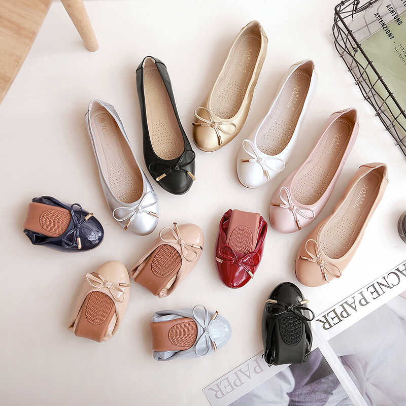 1B 2024 Spring New Chicken Rolls Soft Soled Bean Flat Sole Single Large