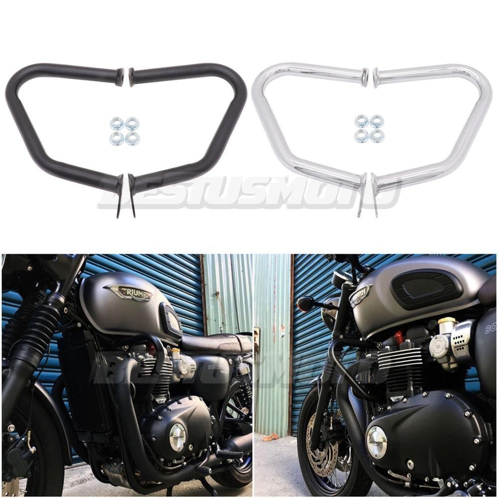 Motorcycle Engine Guard Crash Bars For Triumph Bonneville T100 T120 Bobber Thruxton 1200 2017 2022 Street Speed Twin Acc I.484269823