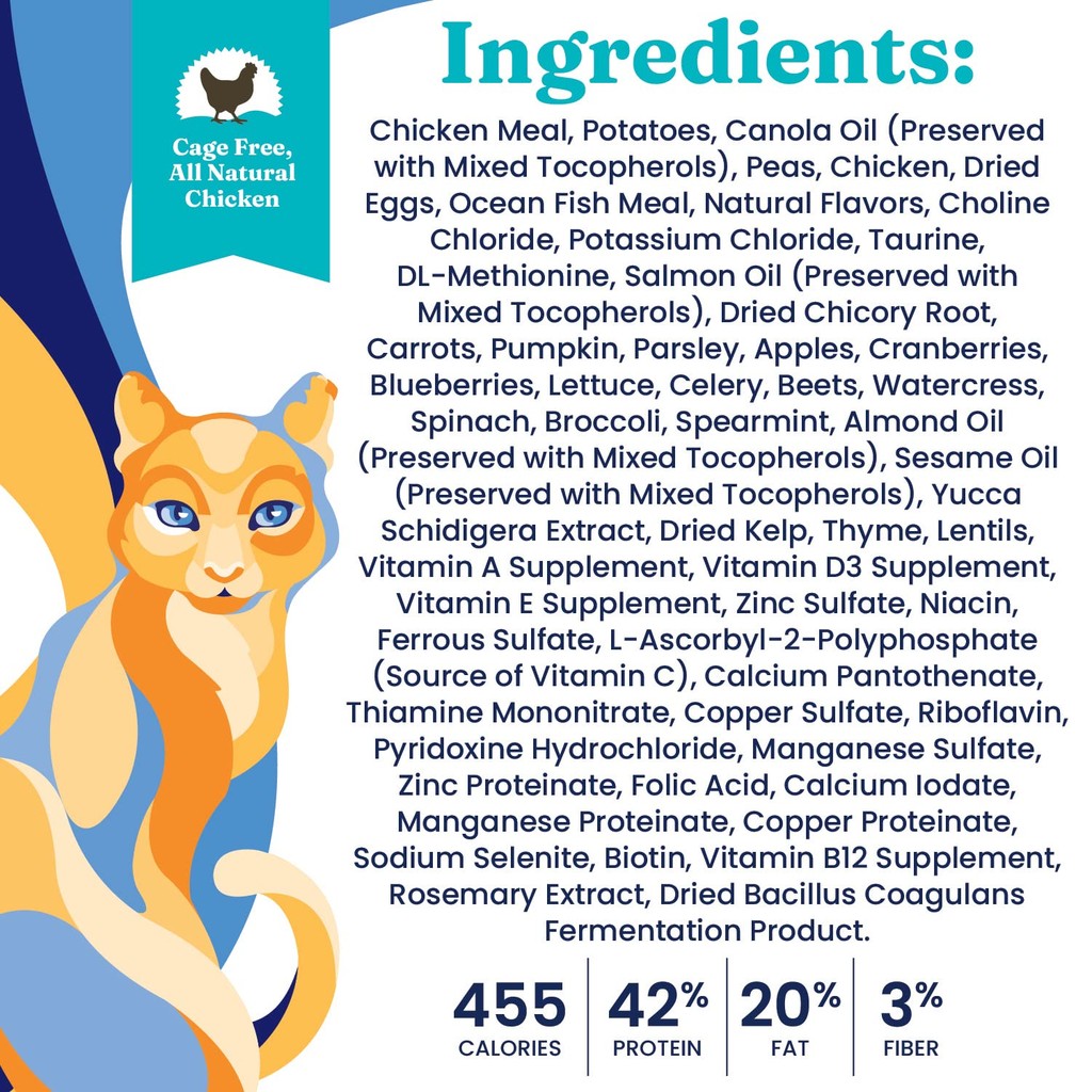 Picture of SolidGold High Protein Dry Cat Food with Digestive Probiotics Grain ...