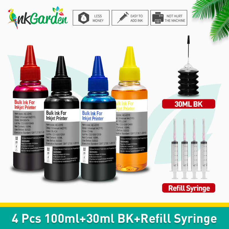 100ML d bottled dye compatible Canon Epson for HP 301 302 304 305 ink ...