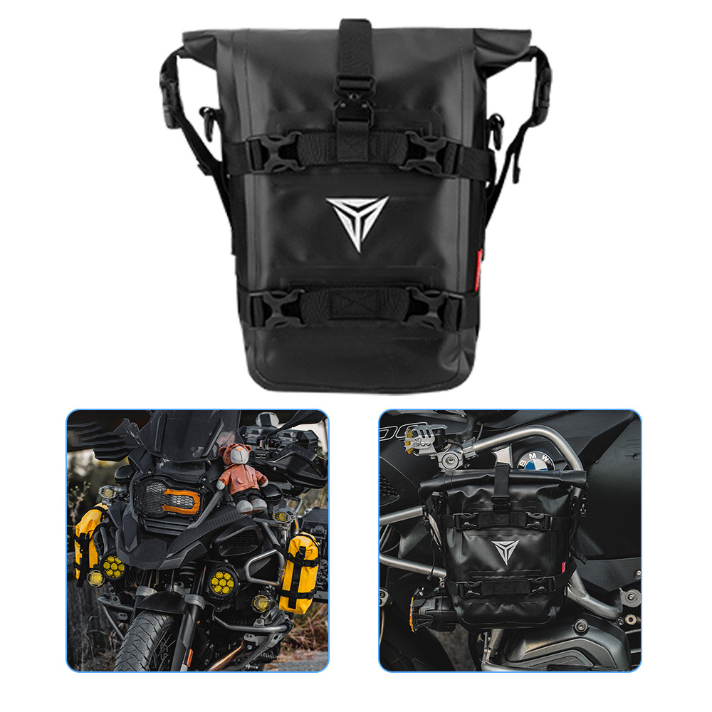 Waterproof b Motorcycle Crash Bar bag Motorbike Side s Engine Guard ...
